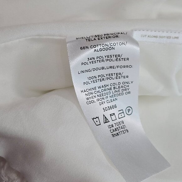 Ann Taylor Petite White Boucle Tweed Fringe One Button Blazer Jacket Size 2P - Picture 9 of 9